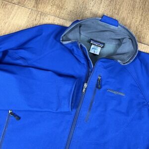 Patagonia Vintage Super Guide Soft Shell Jacket Blue 84050F6 Men's Medium